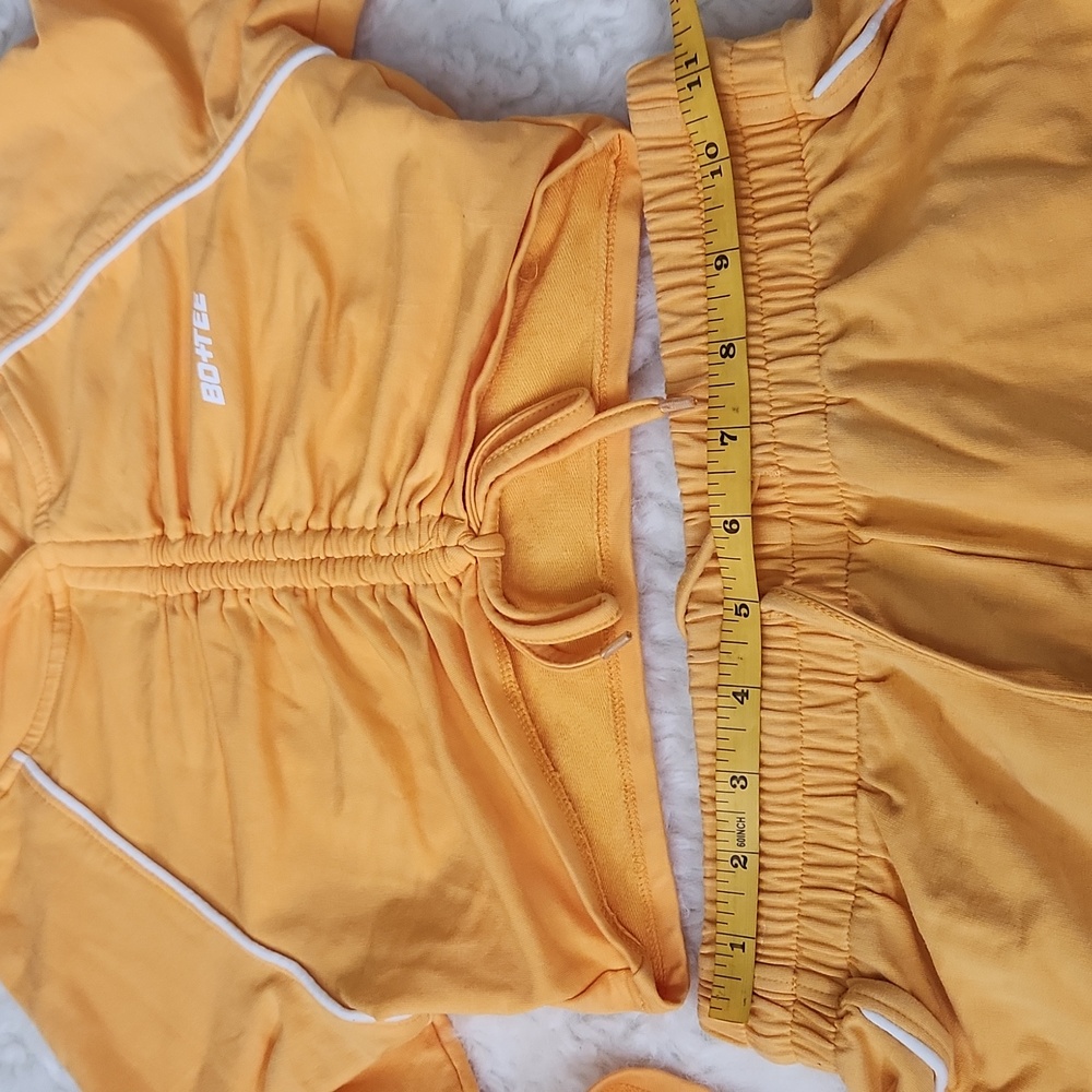 BO+TEE Yellow Cropped Hoodie - Picture 7 of 9